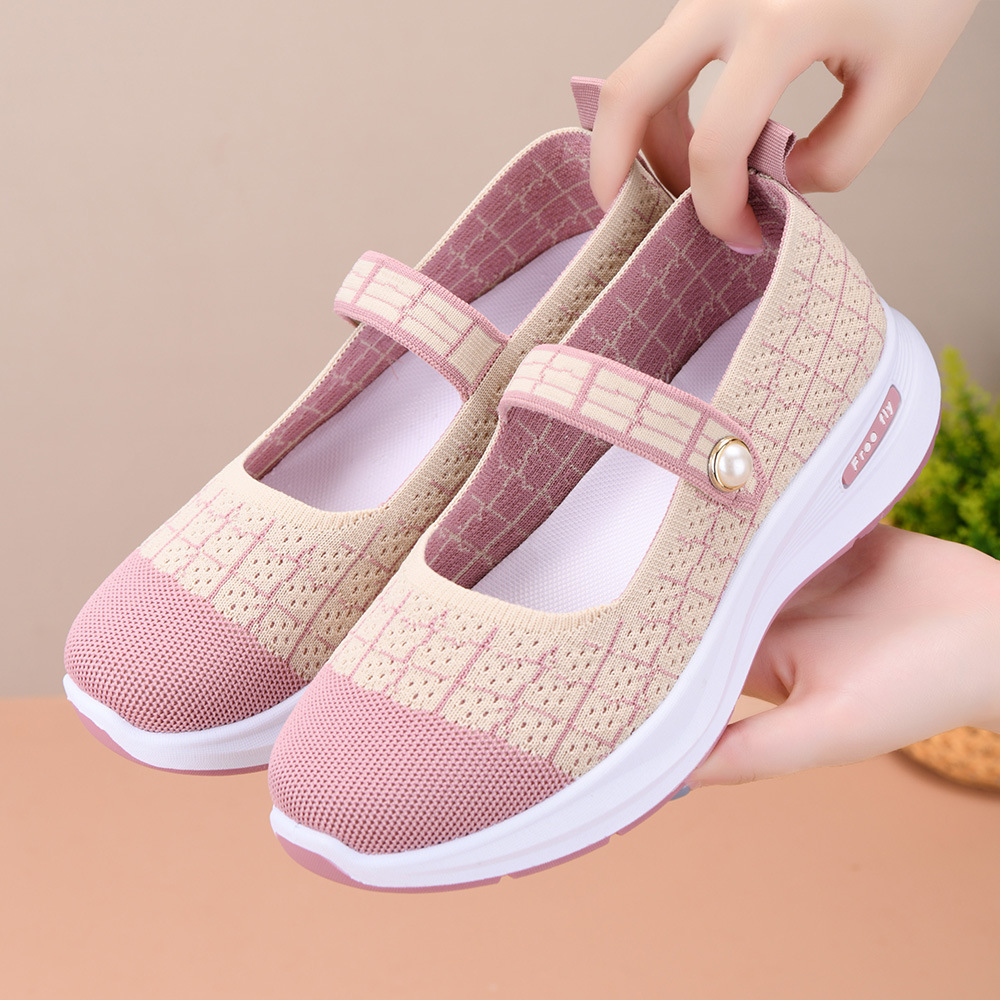 Elastic Waistband Roll - Sepatu Kasual Wanita Model Mary Jane