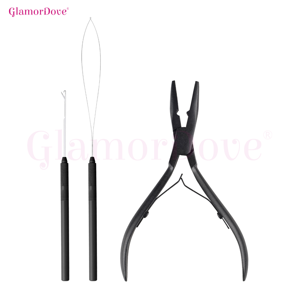 Needle Threader Tool - Alat Ekstensi Rambut GlamorDove Micro Ring,