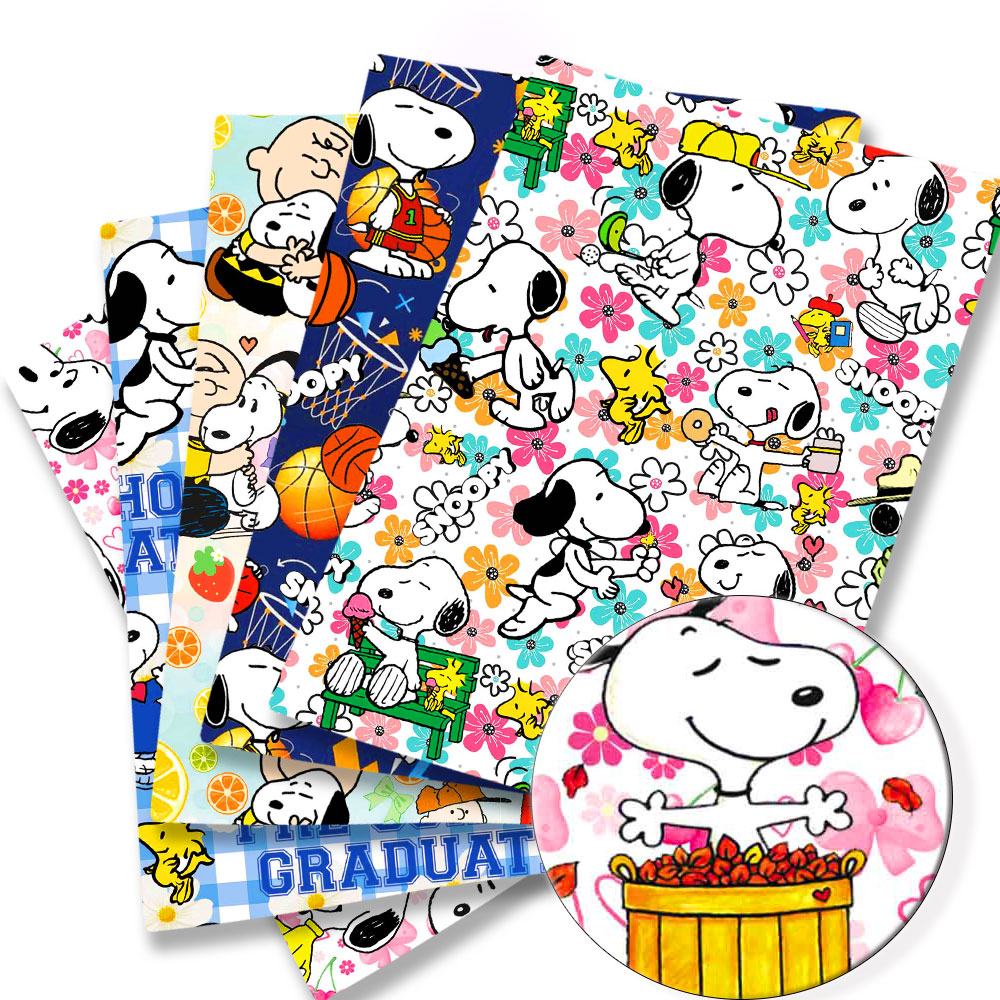 Sewing Textiles - TAKARA TOMY Snoopy Kain 140x50CM Kain