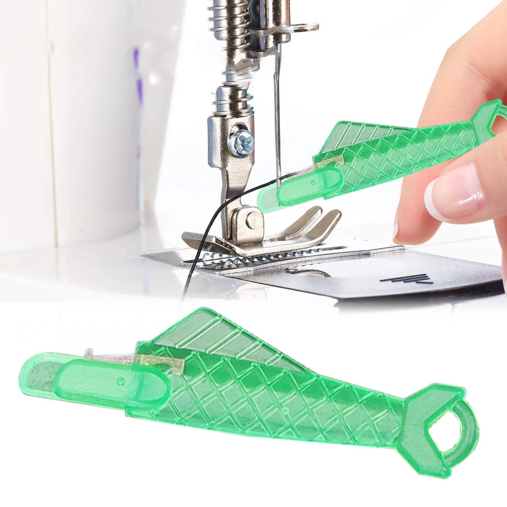 Needle Threader Tool - 5/10/20 buah alat otomatis jarum benang