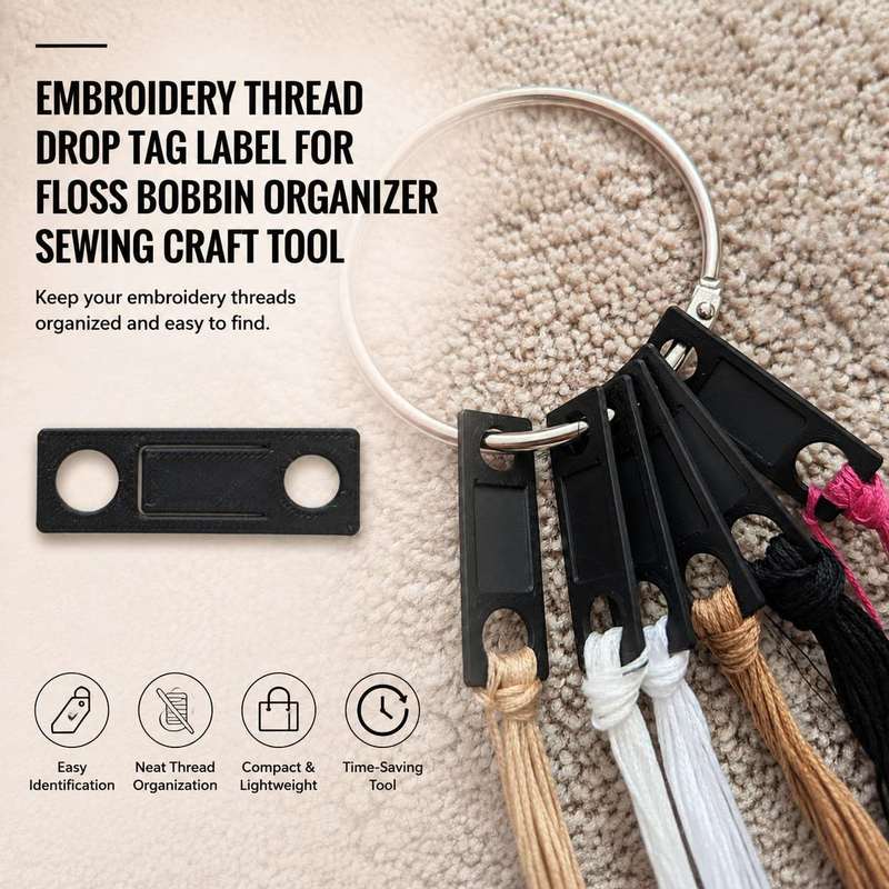 Sewing Labels - Label Tag Benang Bordir untuk Organizer