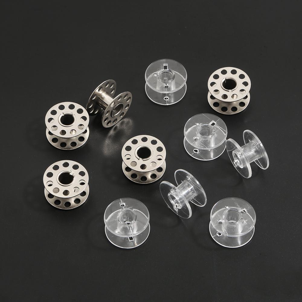 Sewing Machine Yarn - 10 Pcs Besi Logam Bobbins Spul