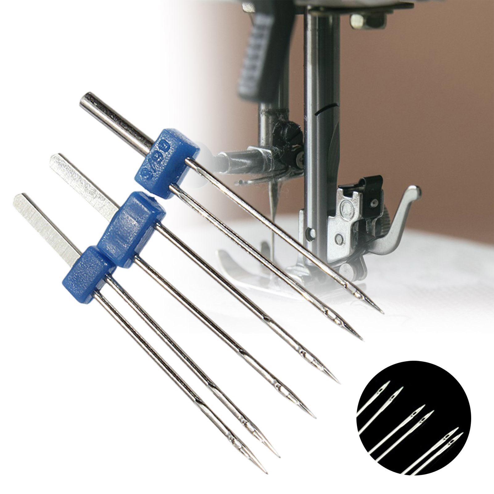Twin Needle Stretch - Set Jarum Kembar 3 Buah Aksesori