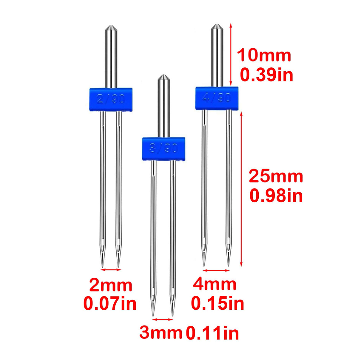 3 Ukuran Jarum Kembar untuk Me - Twin Needle Stretch ulasan dan harga