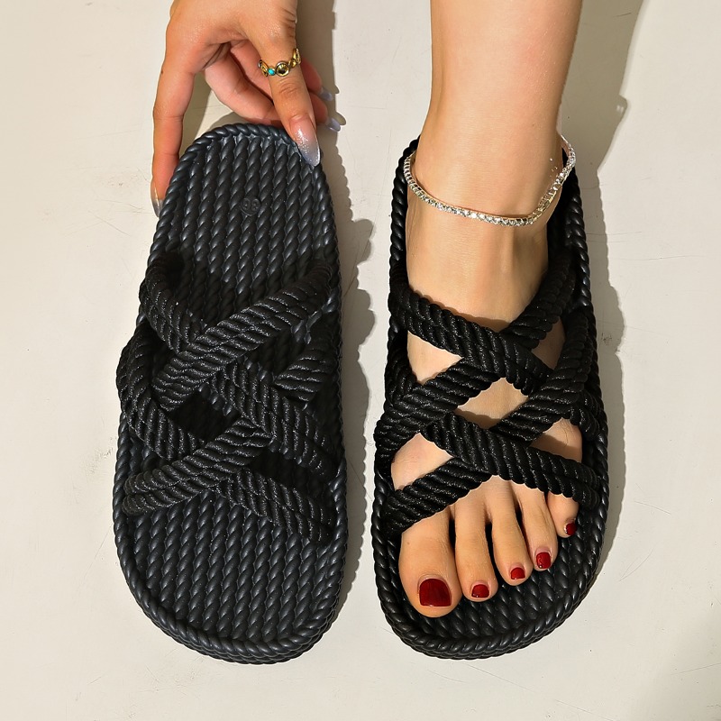 Sandal Tali Rami Wanita Musim  - Elastic Waistband Roll ulasan dan harga