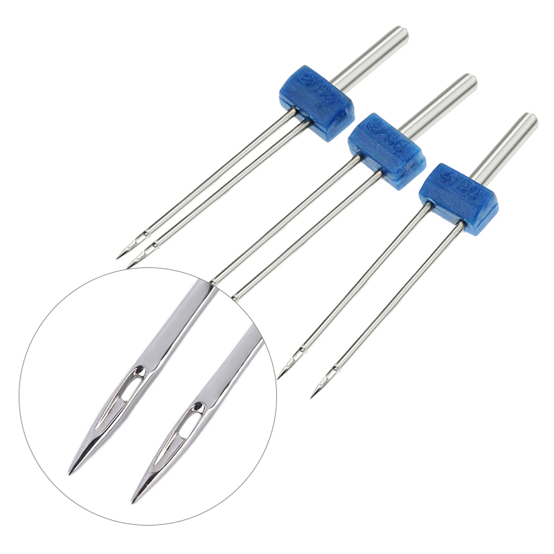 3 Buah Jarum Mesin Jahit Jarum - Twin Needle Stretch ulasan dan harga
