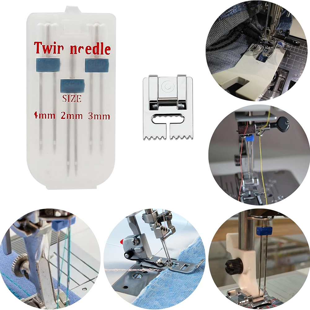 6 buah jarum ganda jarum ganda - Twin Needle Stretch ulasan dan harga