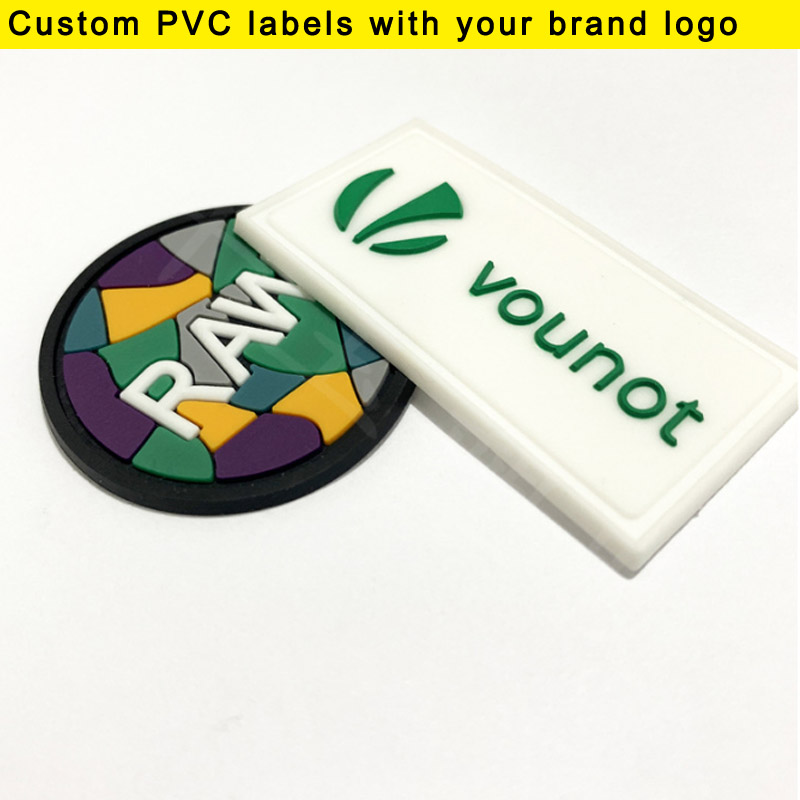 100 pcs banyak Label Karet PVC - Sewing Labels ulasan dan harga