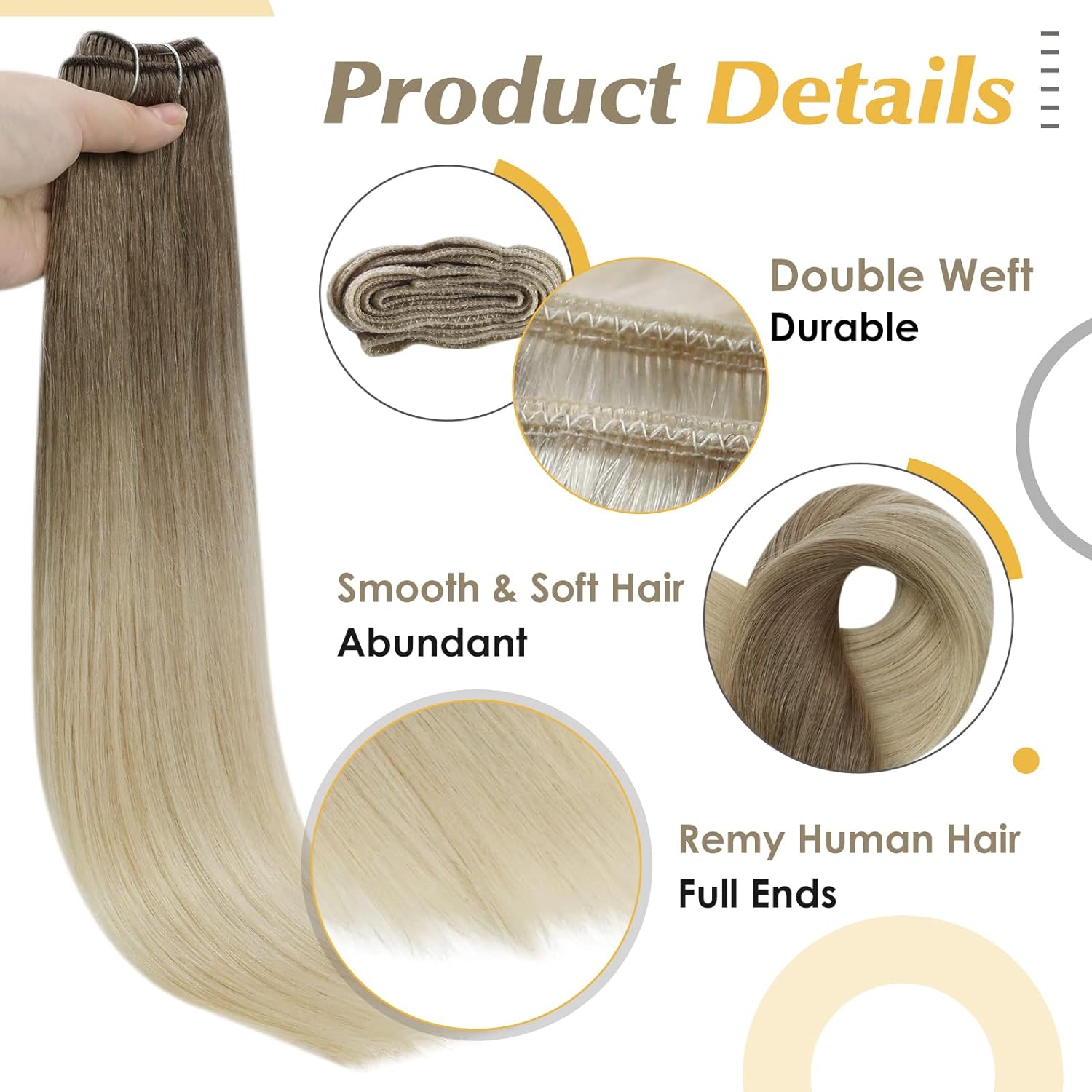 Rambut manusia kilau penuh bun - Sewing Lab ulasan dan harga